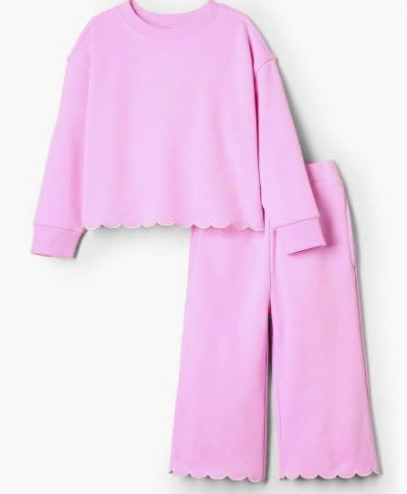 Scalloped sets- Light Pink