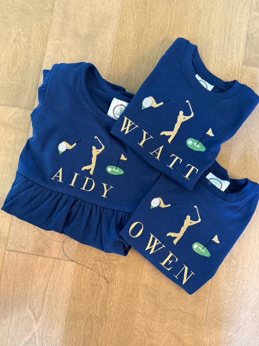 Player golf shirt