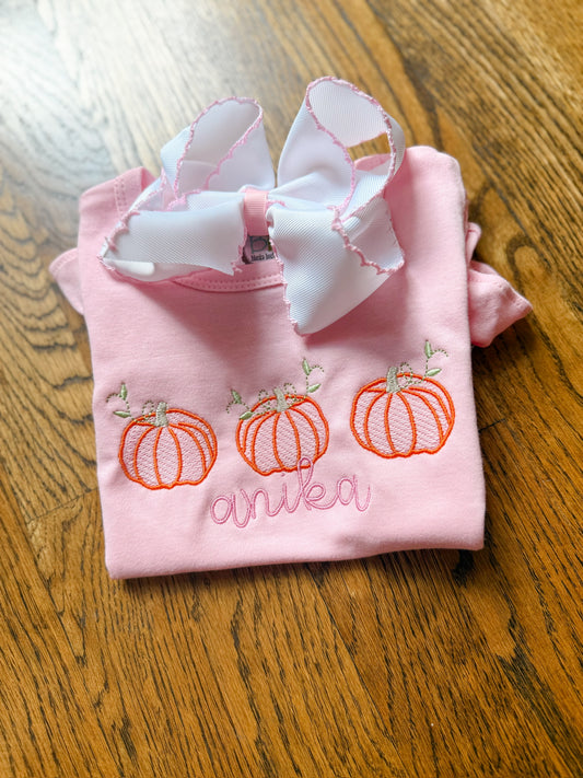 Girl Pumpkin sketch trio
