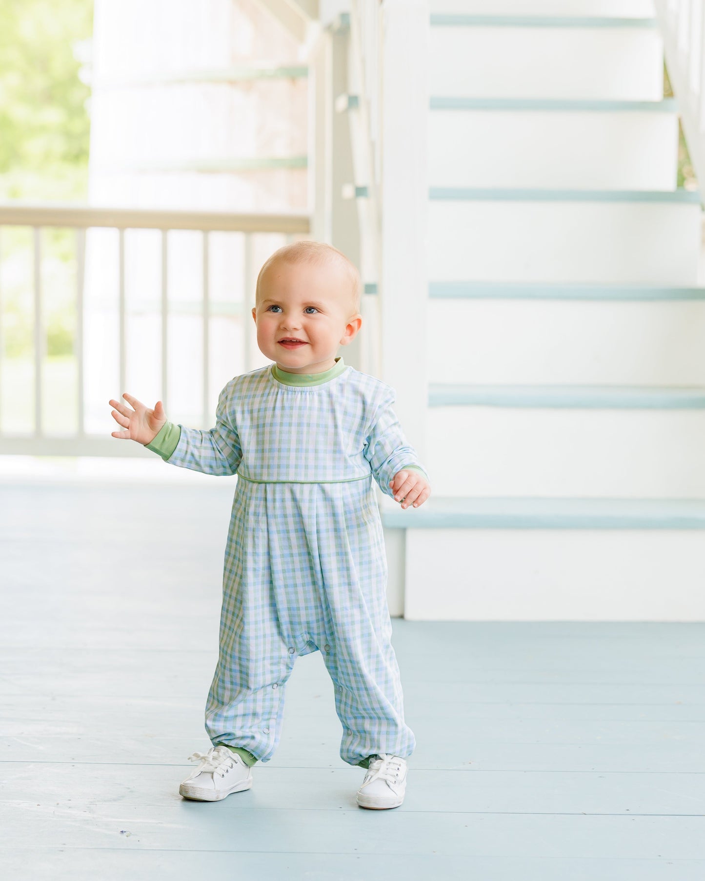 Basin plaid patrick romper