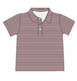 PREORDER game day polos- deep red and white