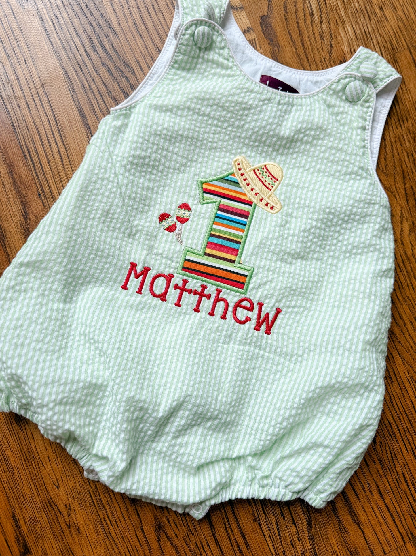 Fiesta birthday applique