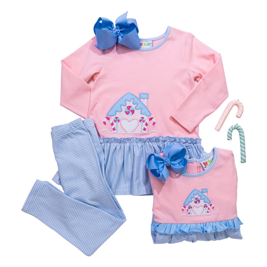 Gingerbread House Pants Set