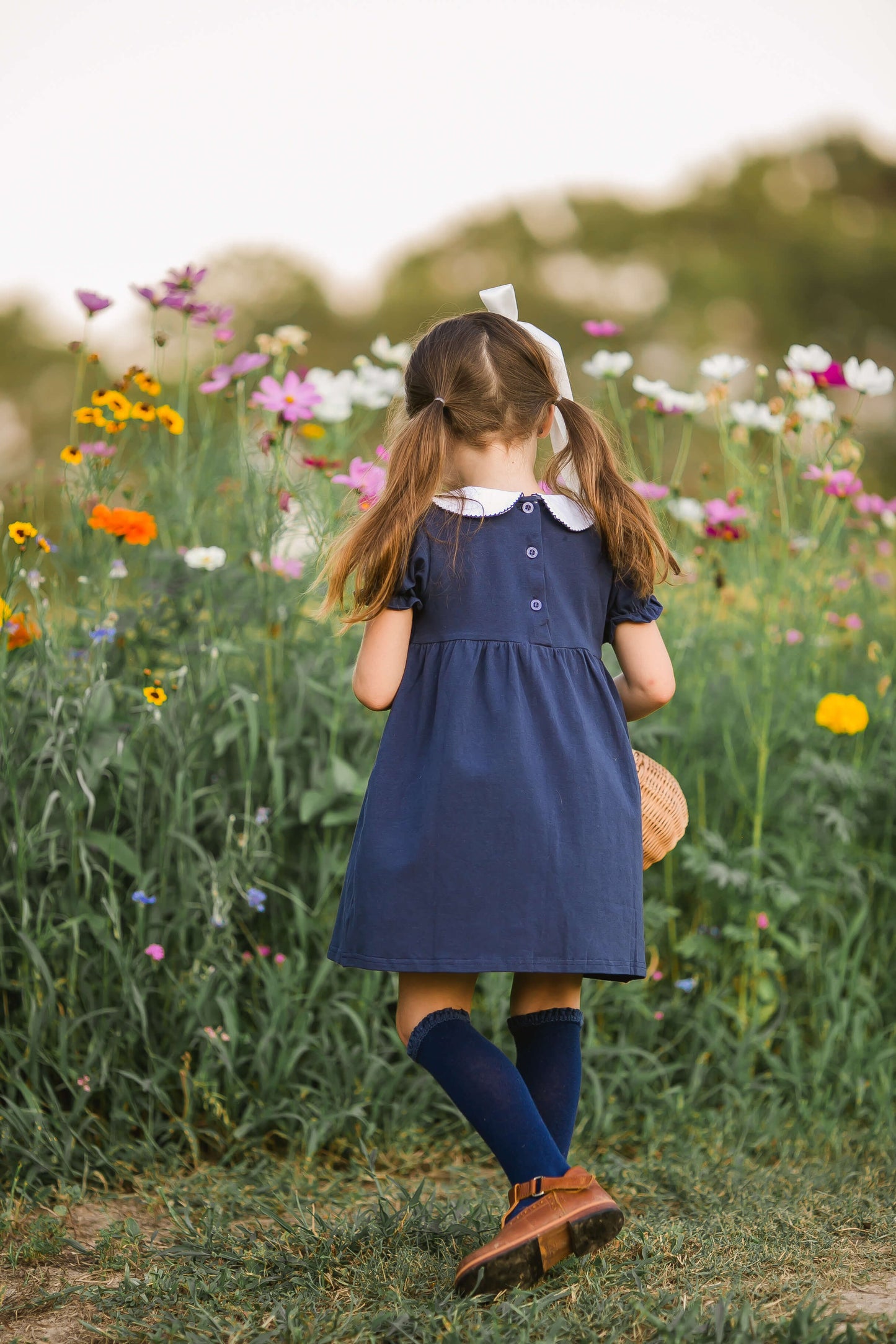 Charlotte dress-Navy