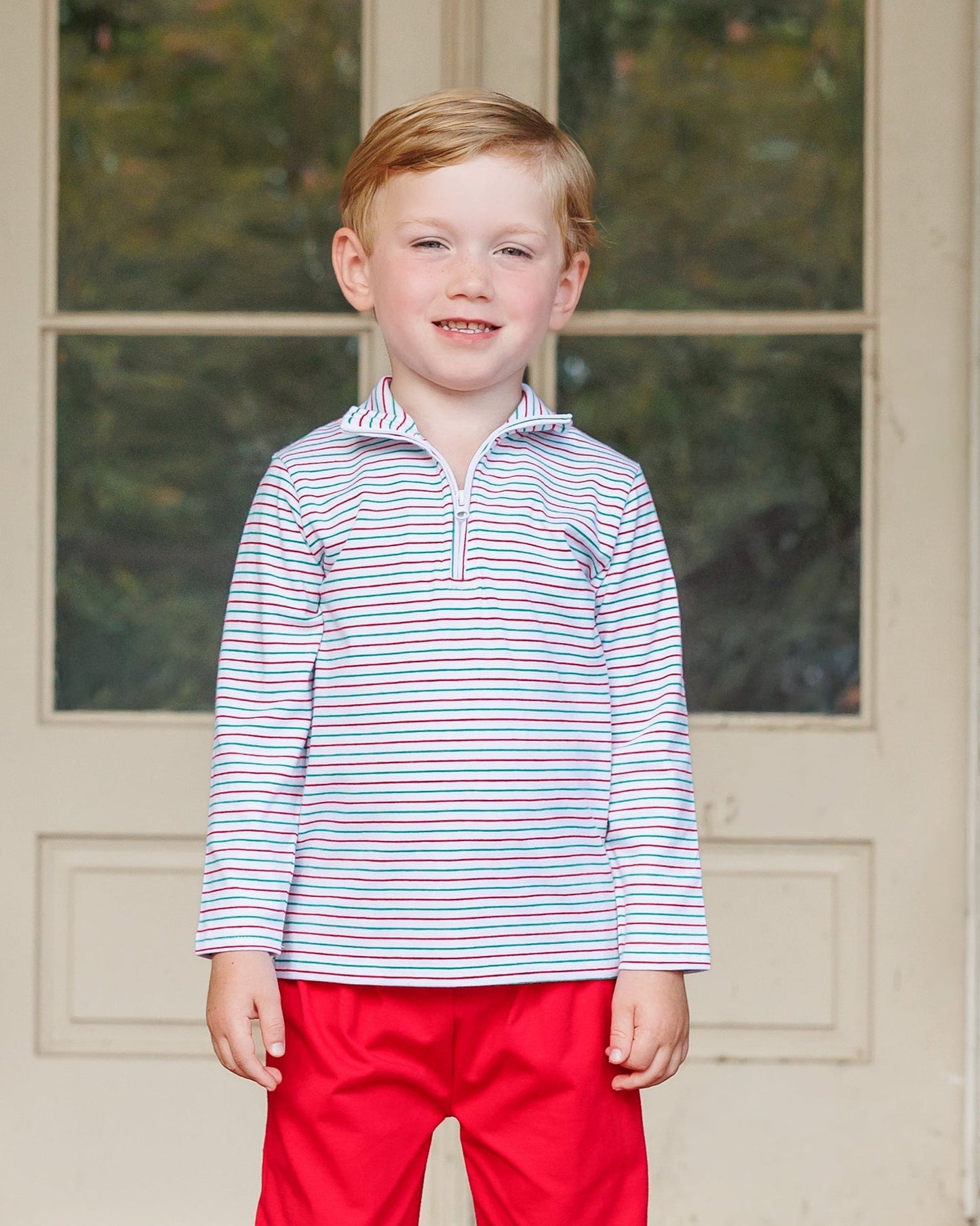 Christmas candy stripe evan pullover