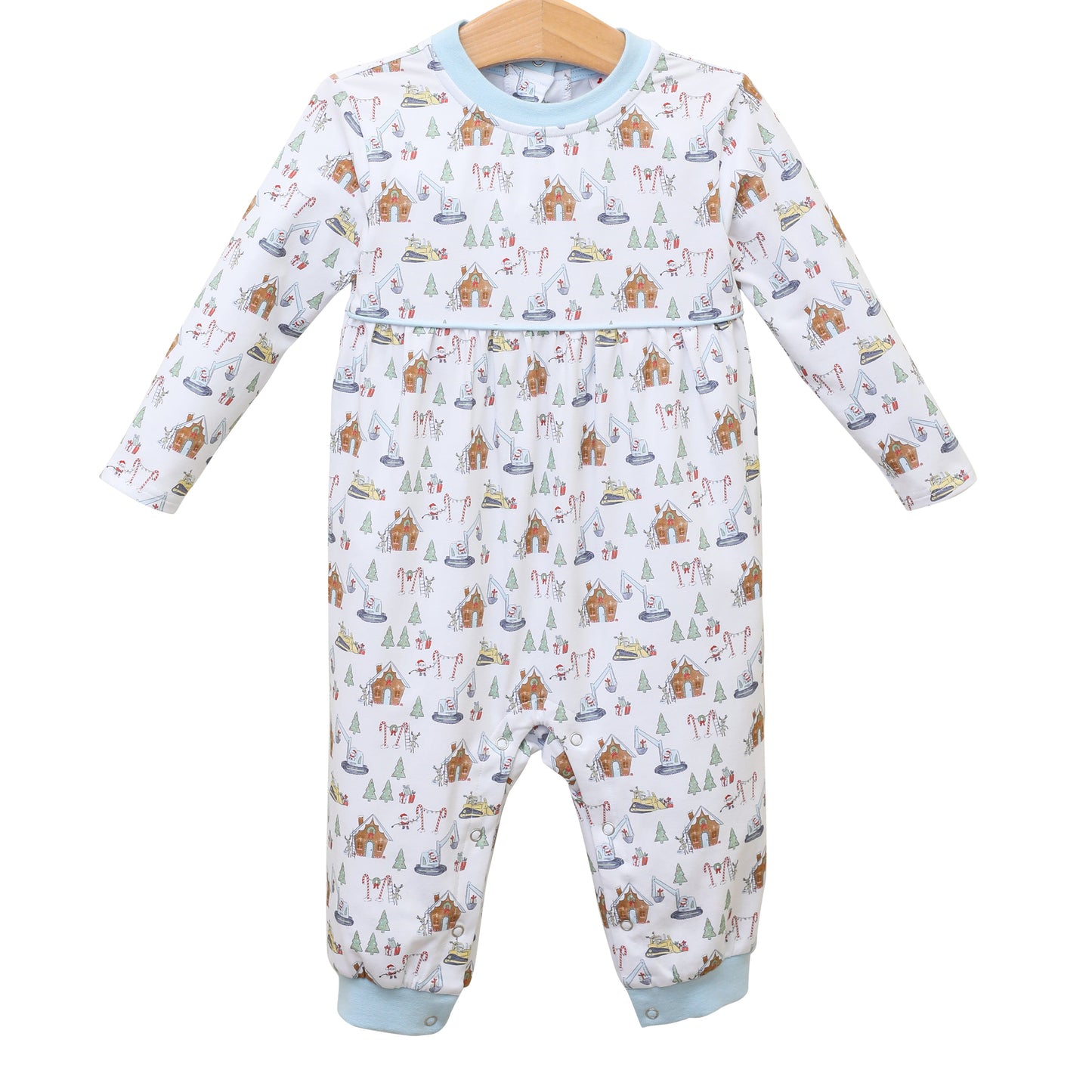 Constructing Christmas patrick romper
