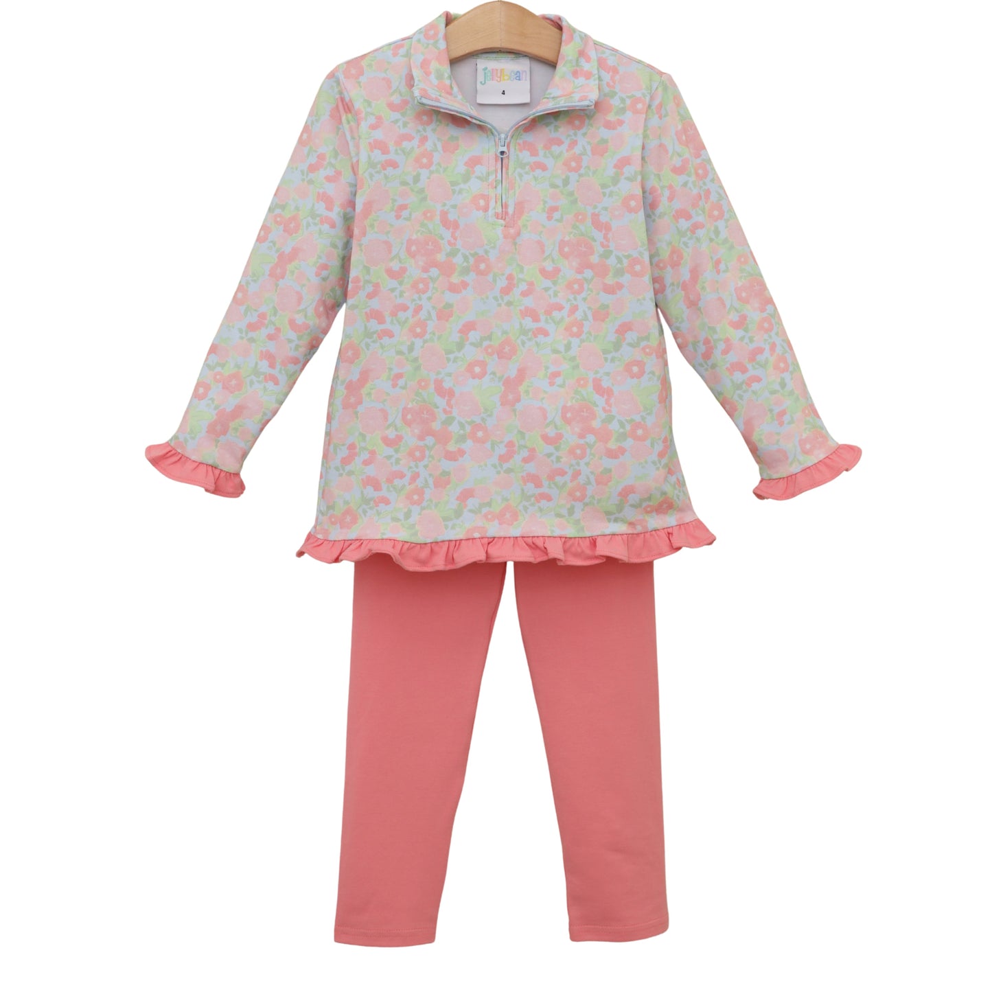 Cottage blooms elise ruffle pullover set