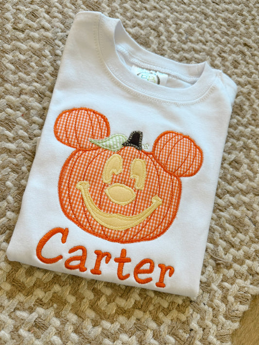 Pumpkin mouse appliqué