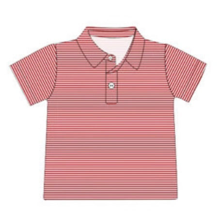 PREORDER game day polos- red and white