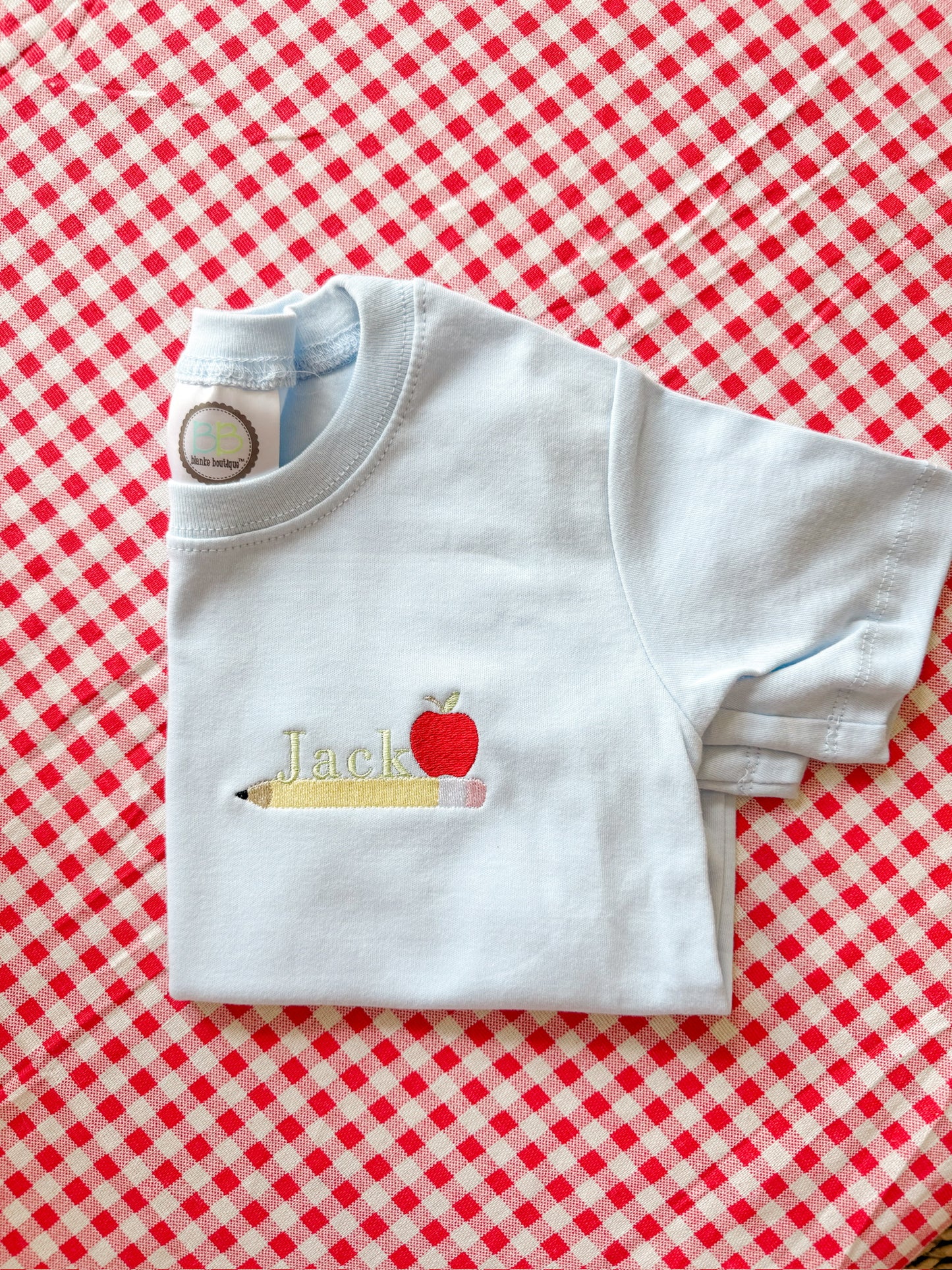 Pencil and apple mini