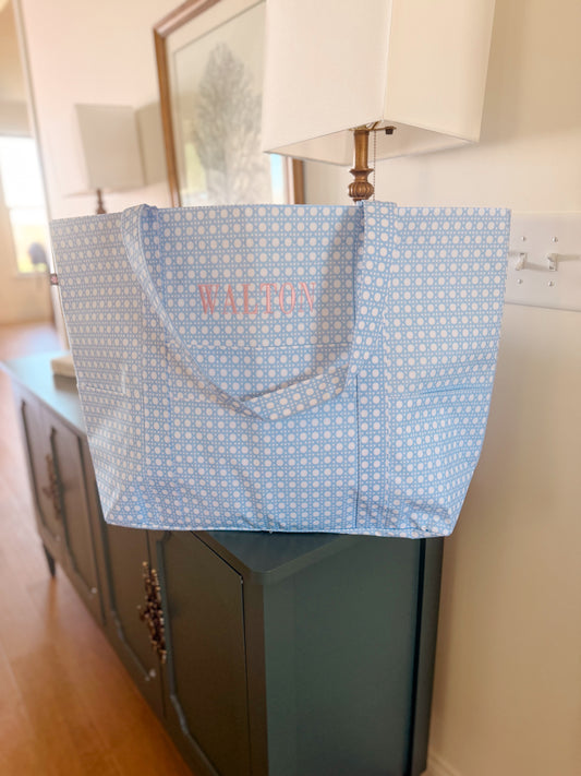 Baby Blue Bungalow Big mama tote