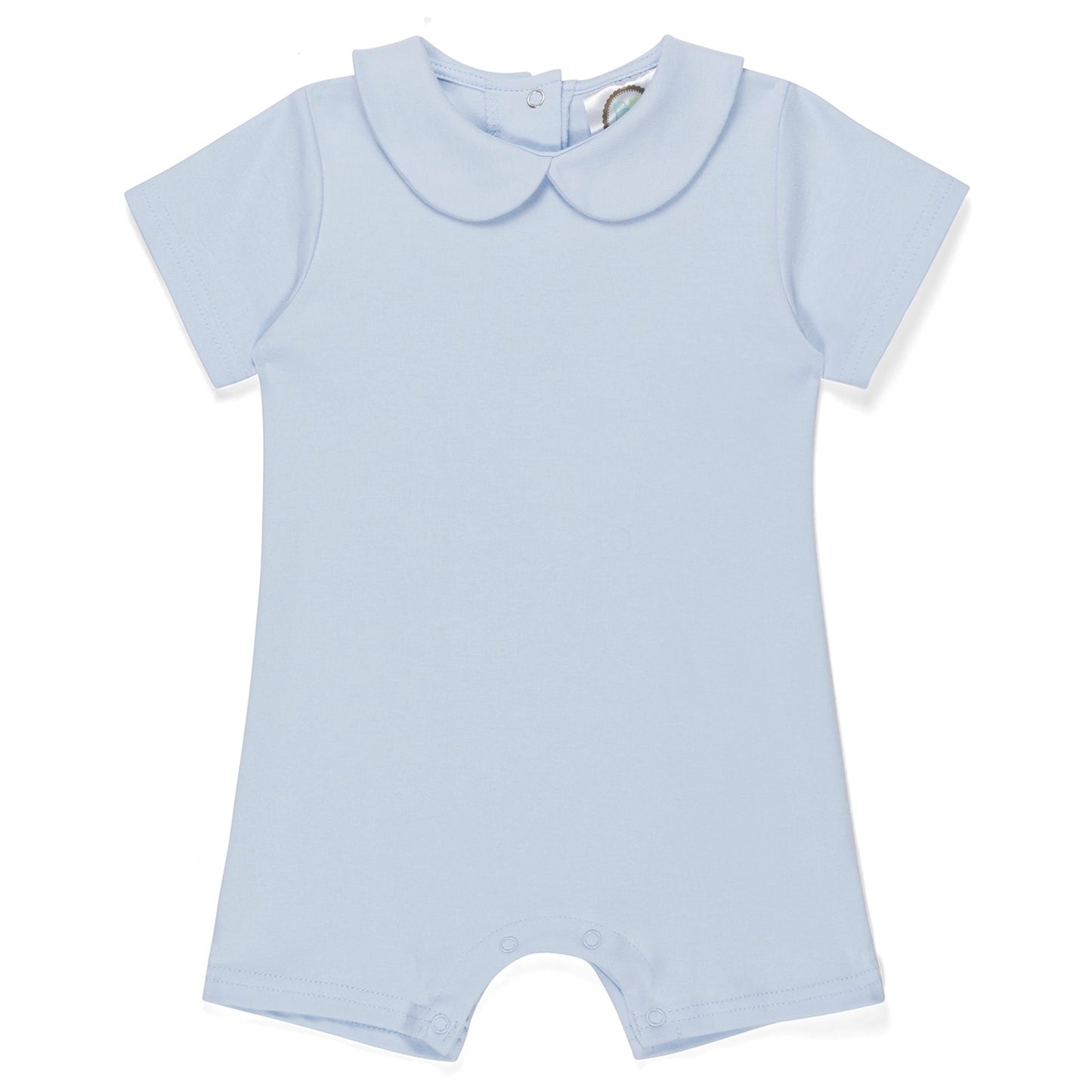 boys short sleeve peter pan romper