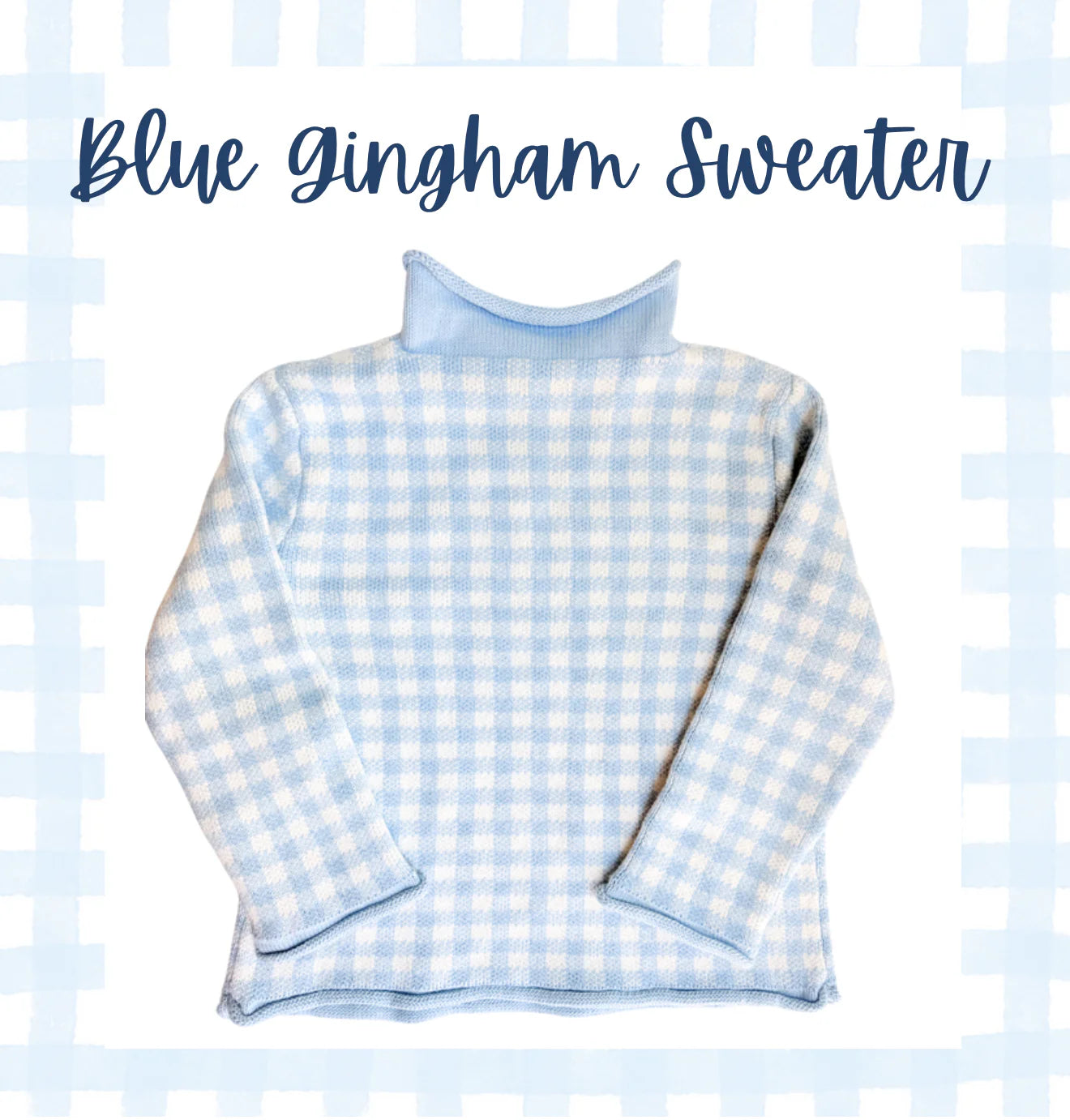 Gingham sweaters