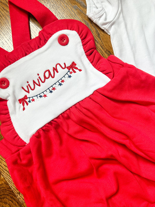 Patriotic star banner w/ name
