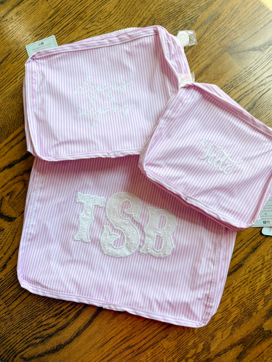 Pink stripe stacking set