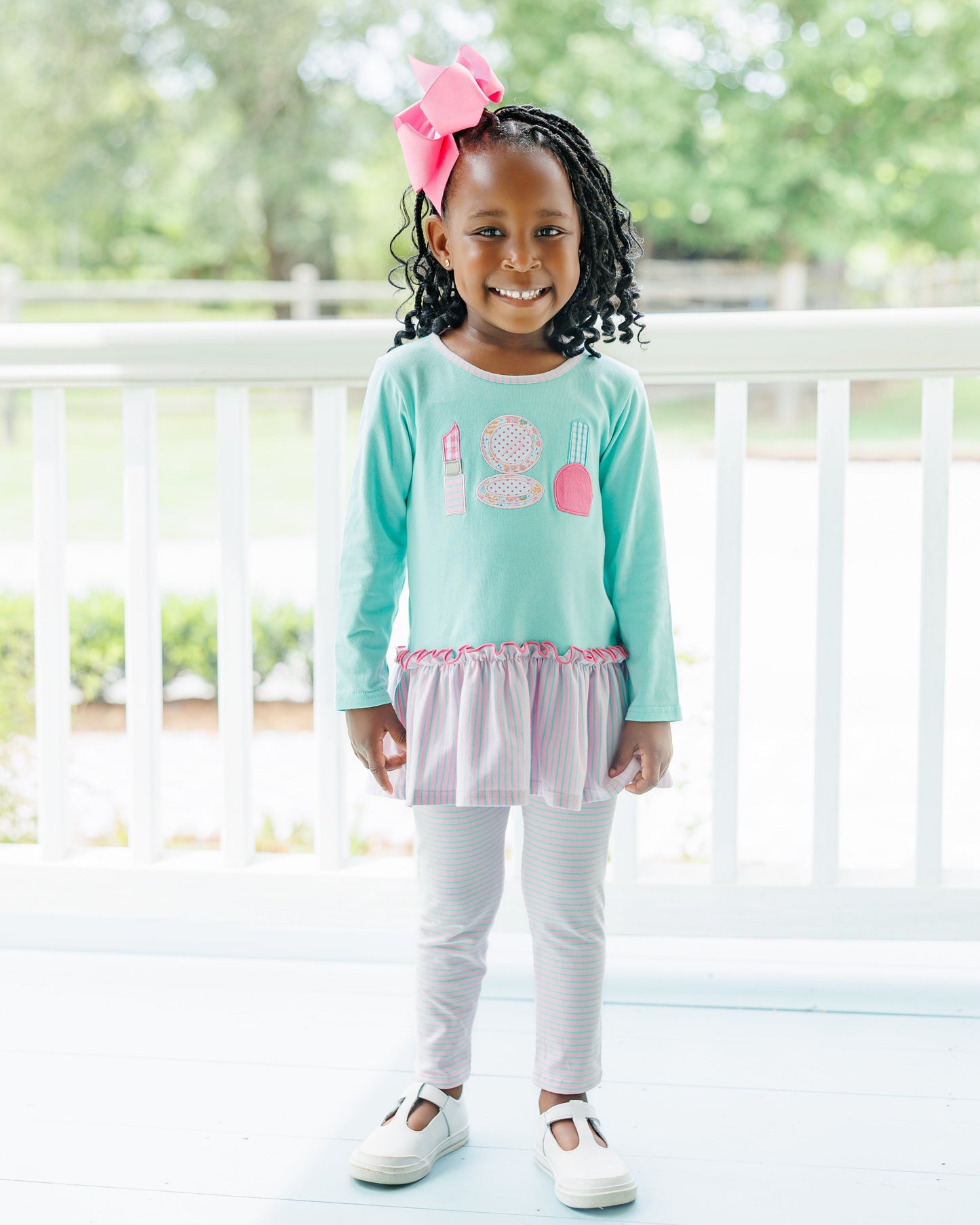 glam trio ruffle pants set