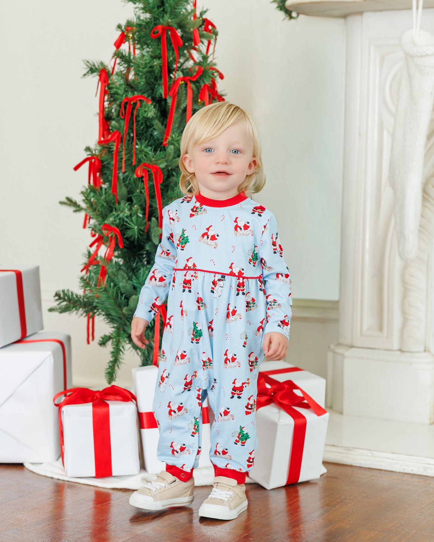 Here comes santa claus patrick romper