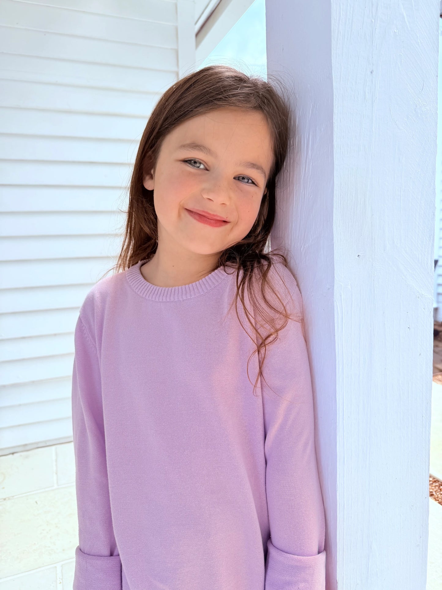 Lavender campure sweater