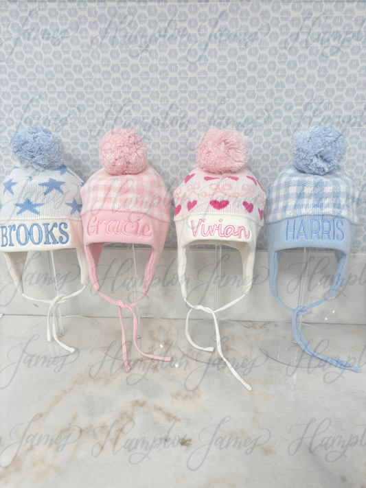 Ear flap fleece lined hats