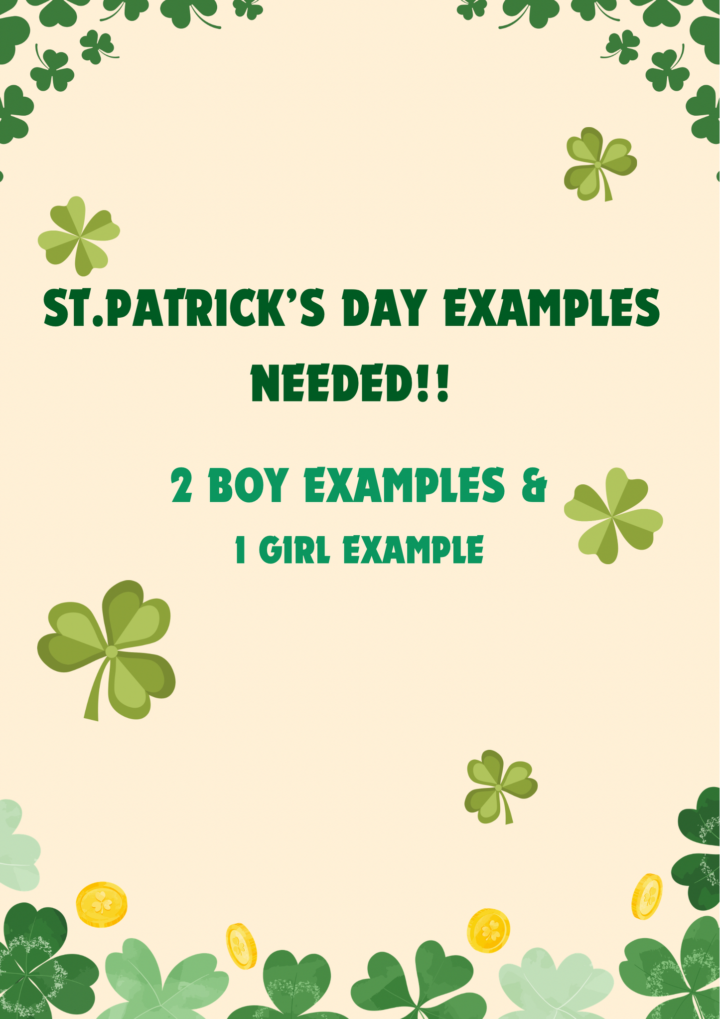 St. Patricks Examples!!