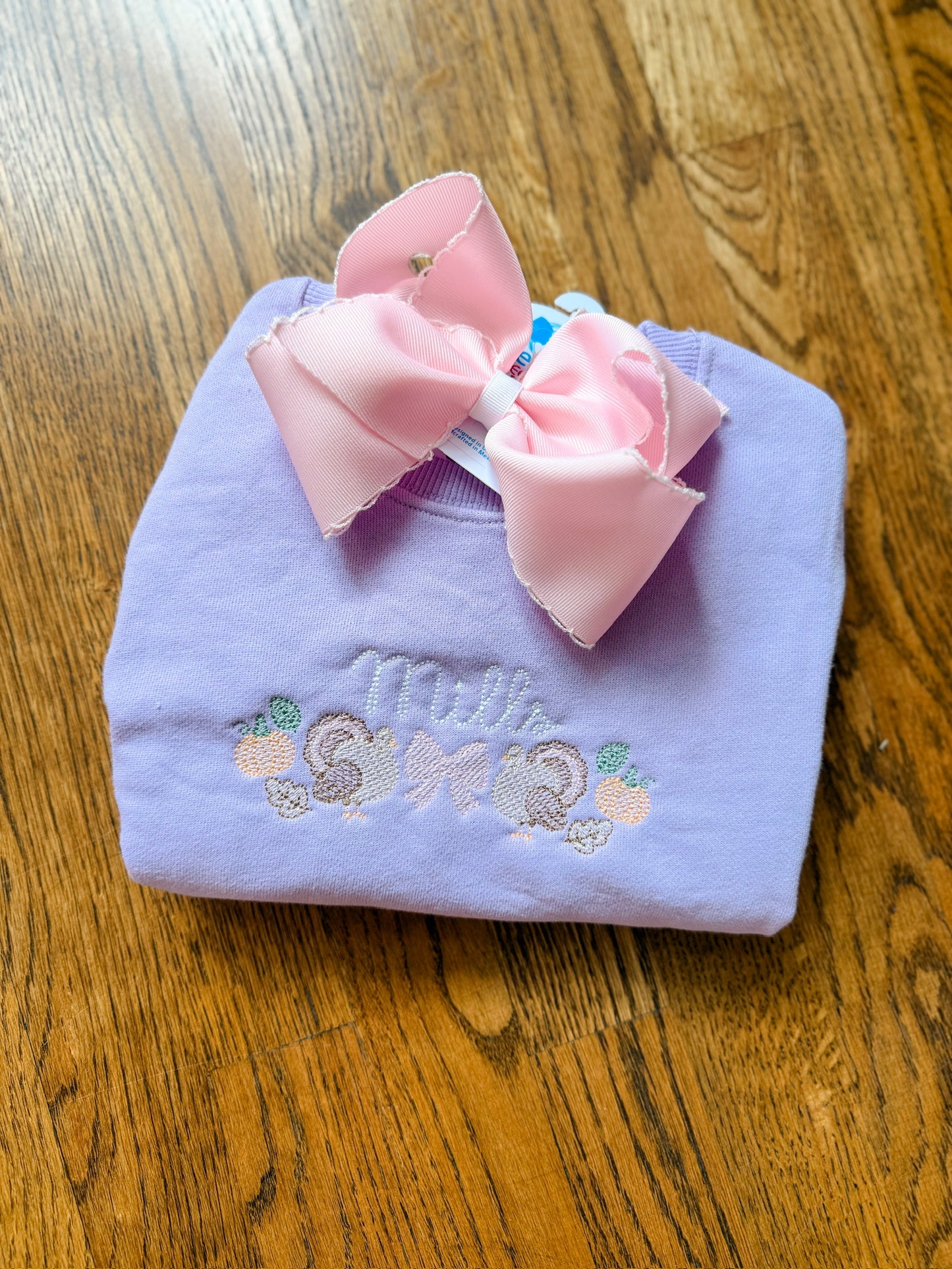 Sketch turkey with bow