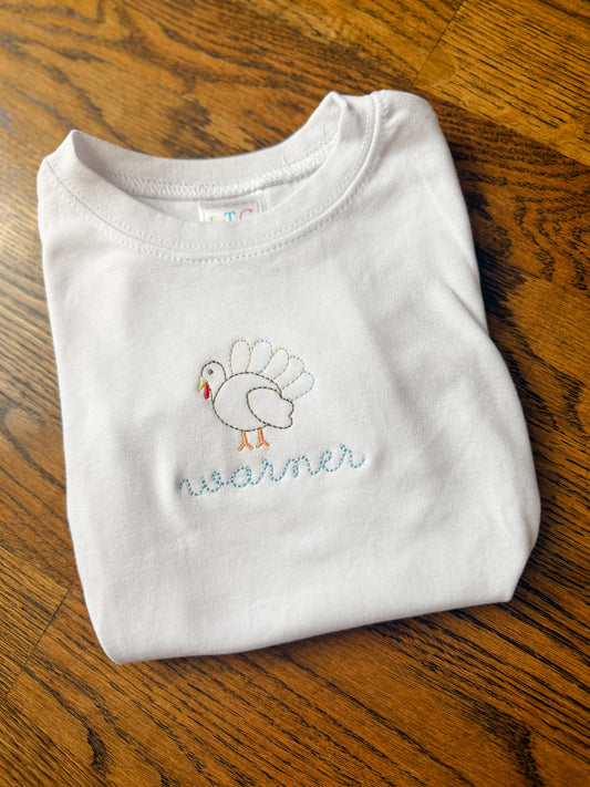 Vintage stitch turkey boy