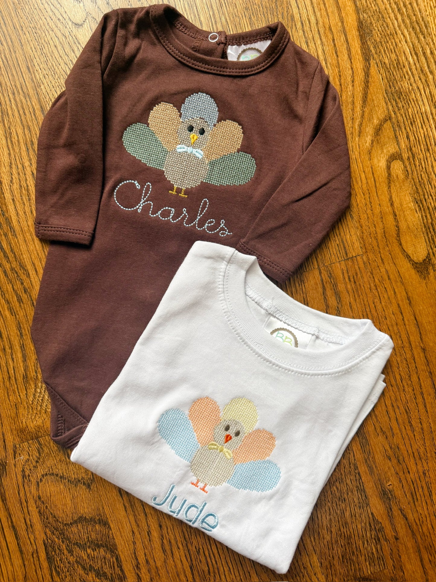 Cross stitch turkey boy