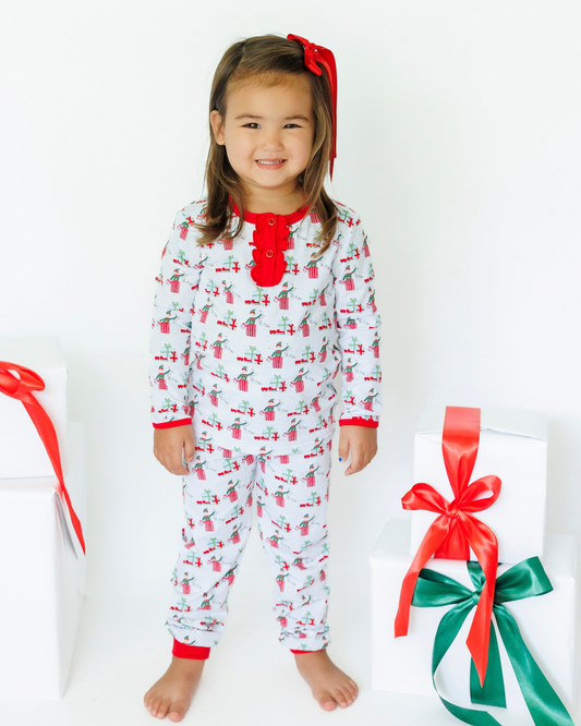 Santa's helper girl pjs