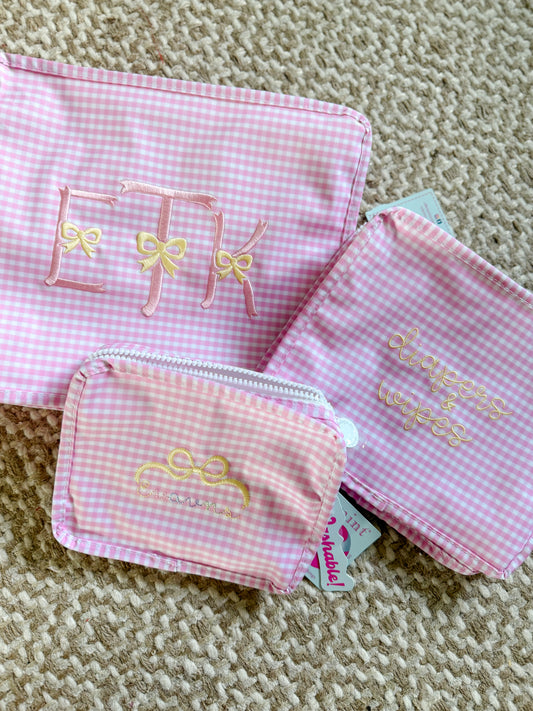 Pink Gingham Stacking Sets