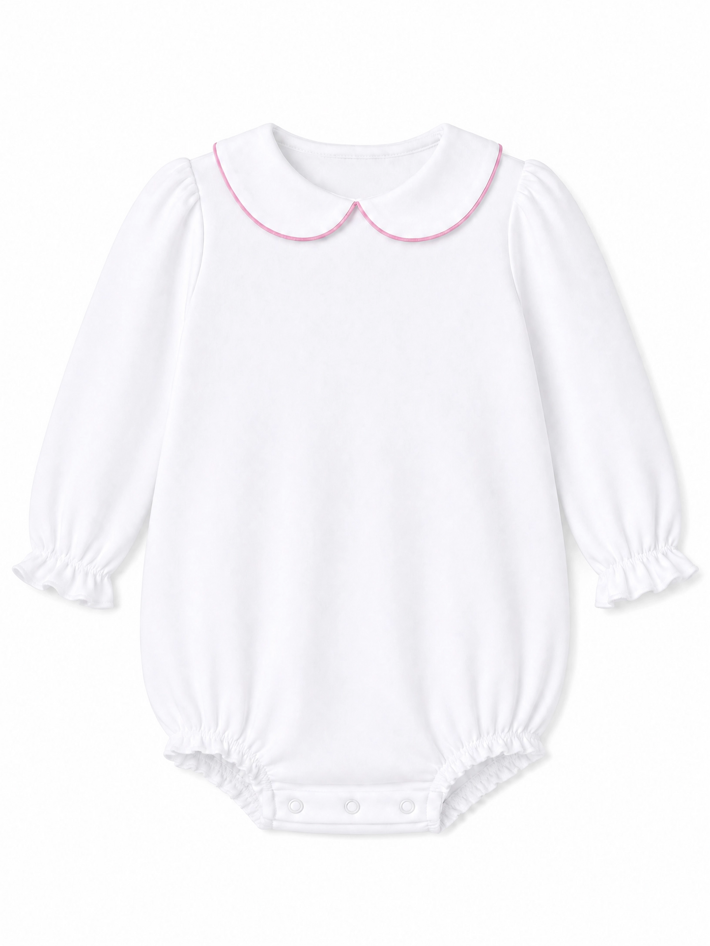 Everyday LS light pink collared bubble
