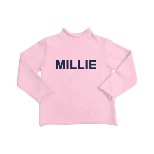 CUSTOM name knit sweater