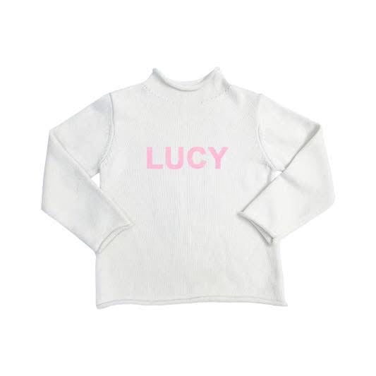 CUSTOM name knit sweater