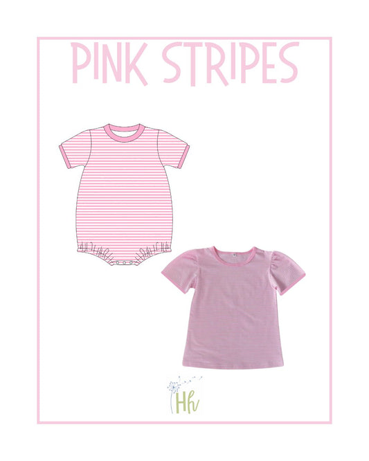 Pink Stripe Knits