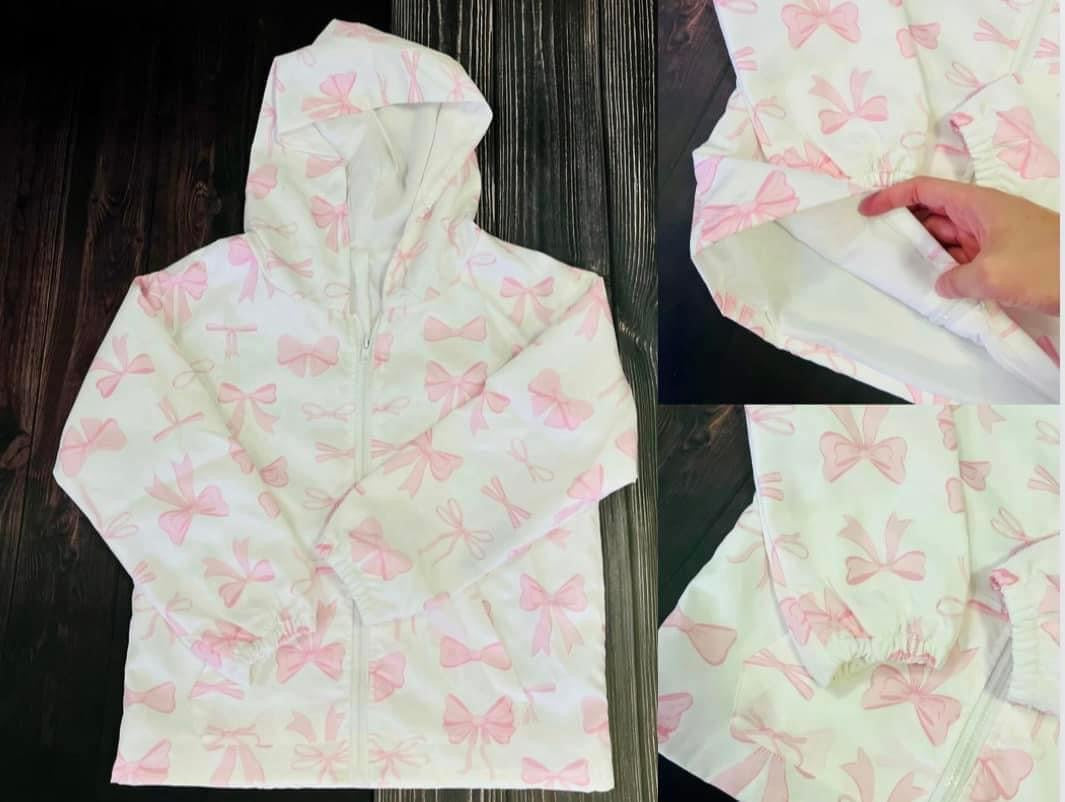 Pink Bow Windbreaker