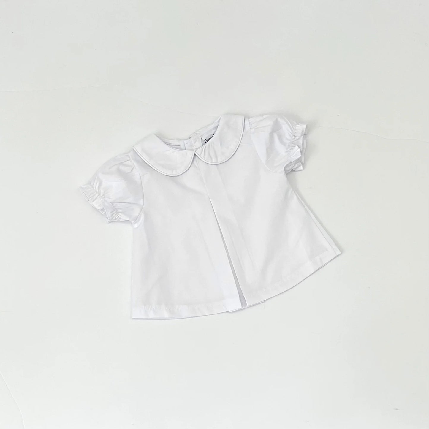 Peterpan collar diaper shirt