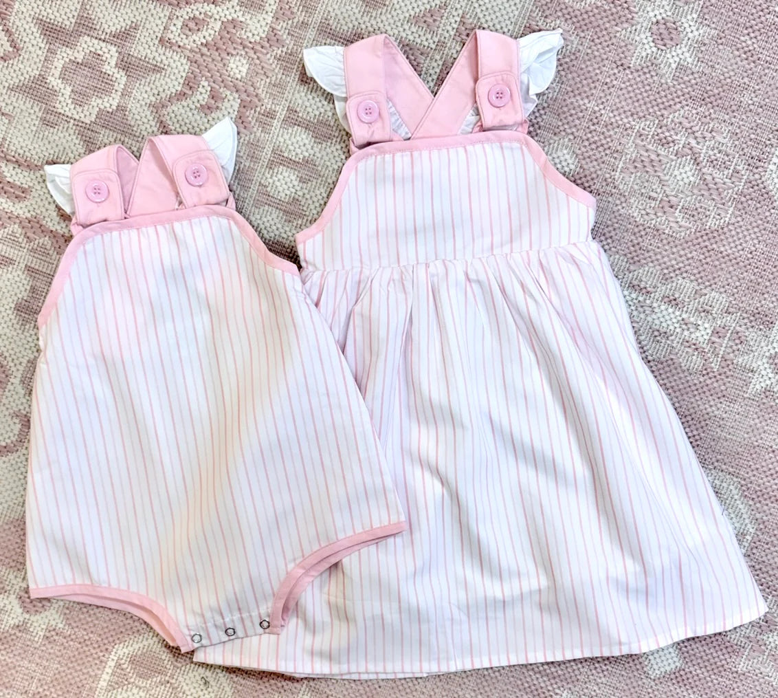 pink woven sunsuit – Stitching Sweet Sunshine