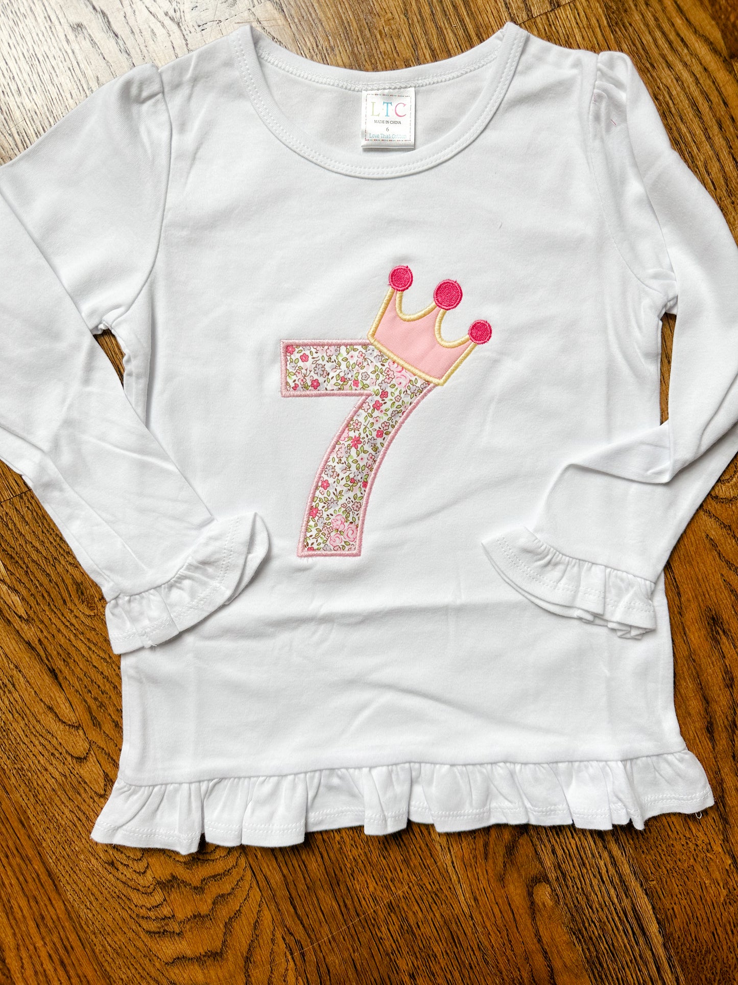 Crown Number Birthday Shirt