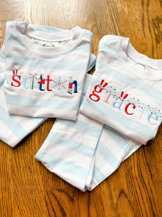 Patriotic name pjs