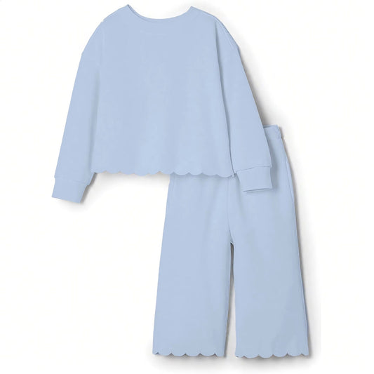 Scalloped sets- Light Blue