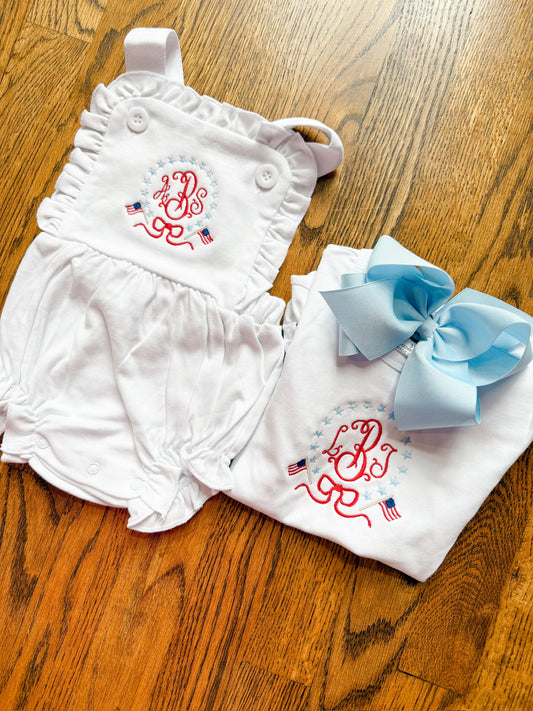 Patriotic star crest
