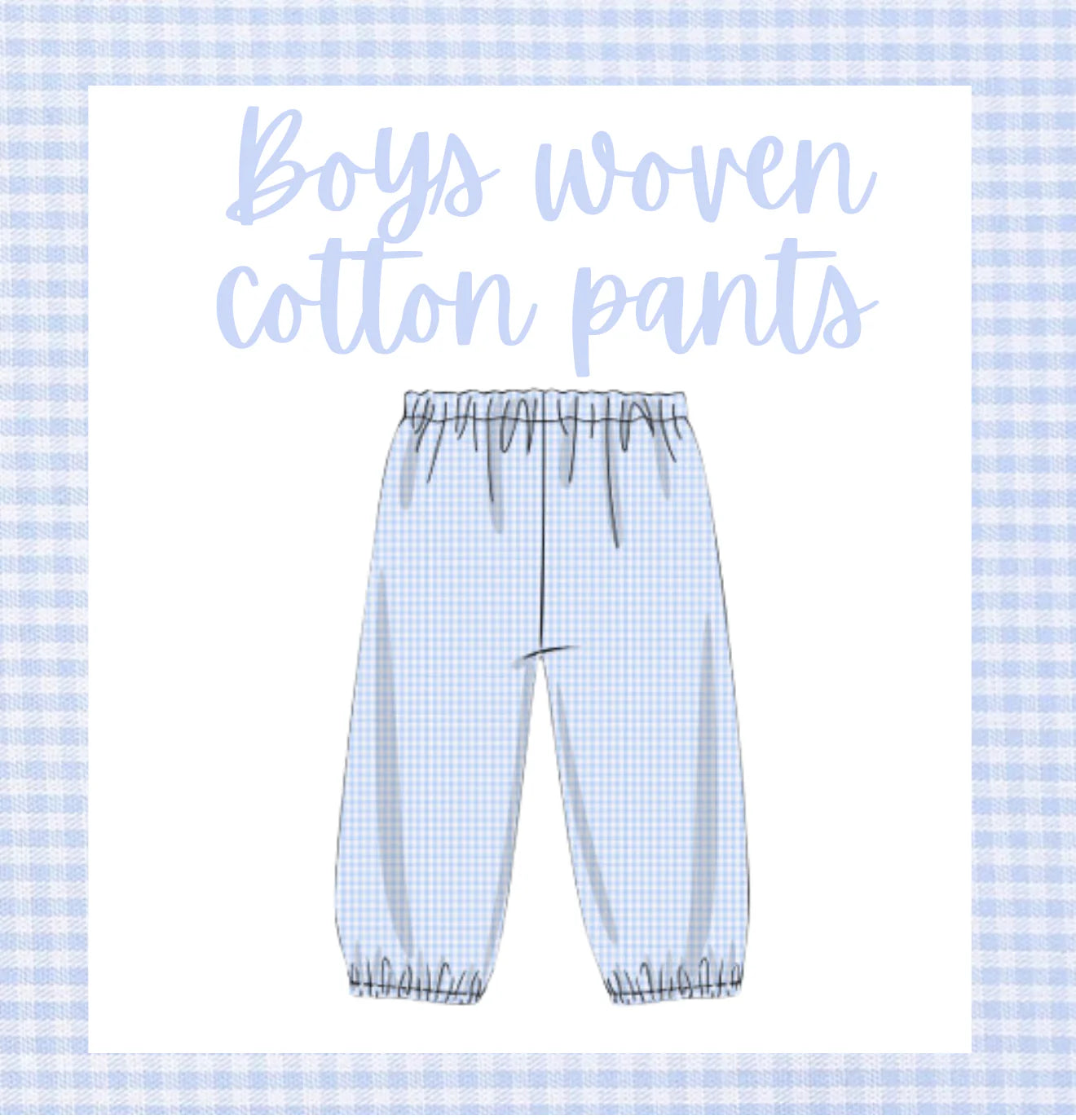 Boys woven cotton pants