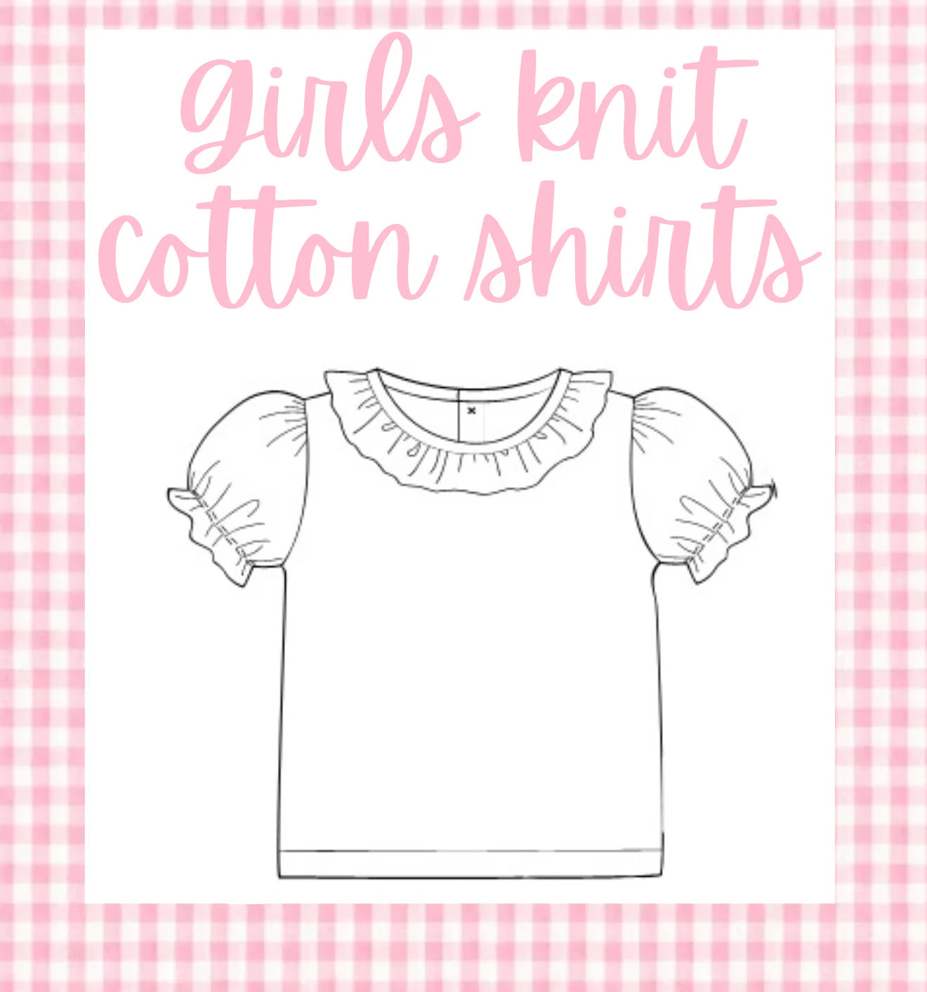 Girl knit cotton shirt