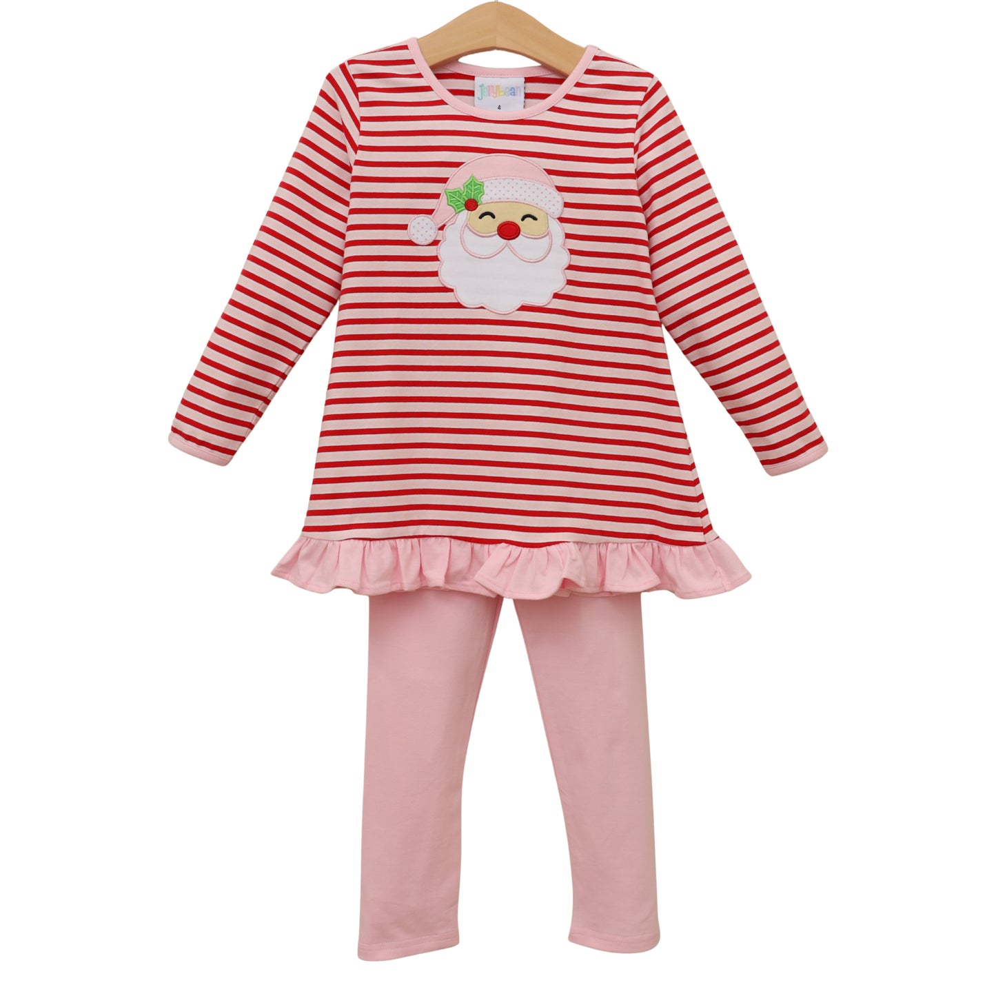Jolly st. nick ruffle pants set