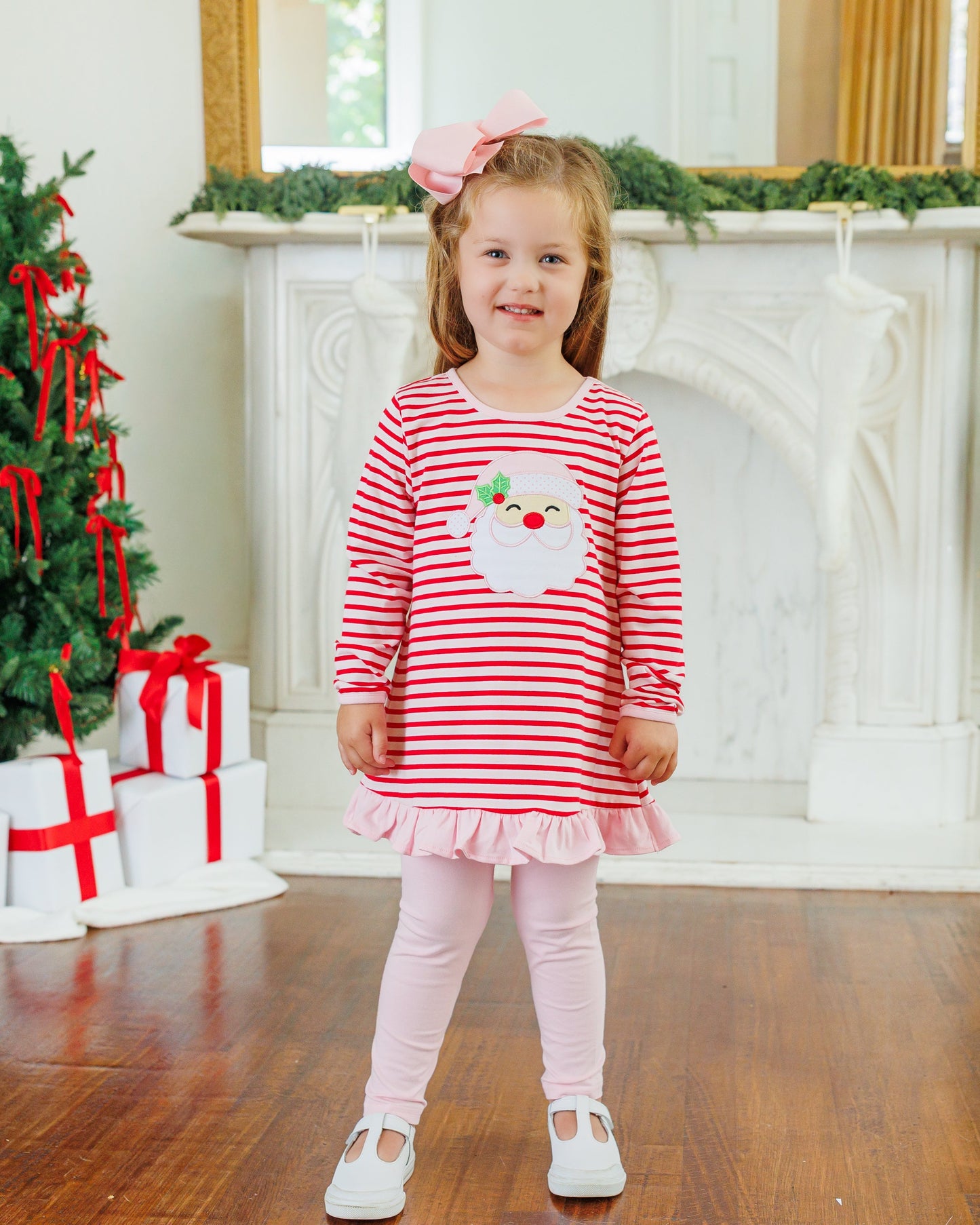 Jolly st. nick ruffle pants set