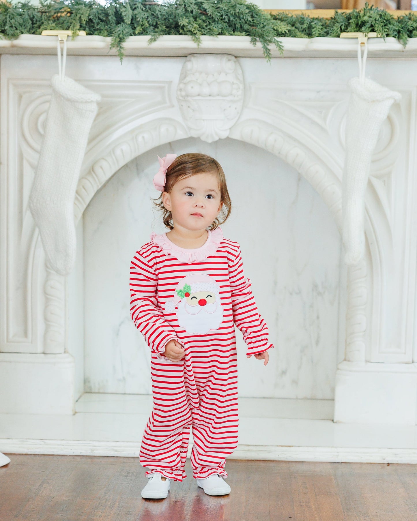 Jolly st. nick ruffle romper