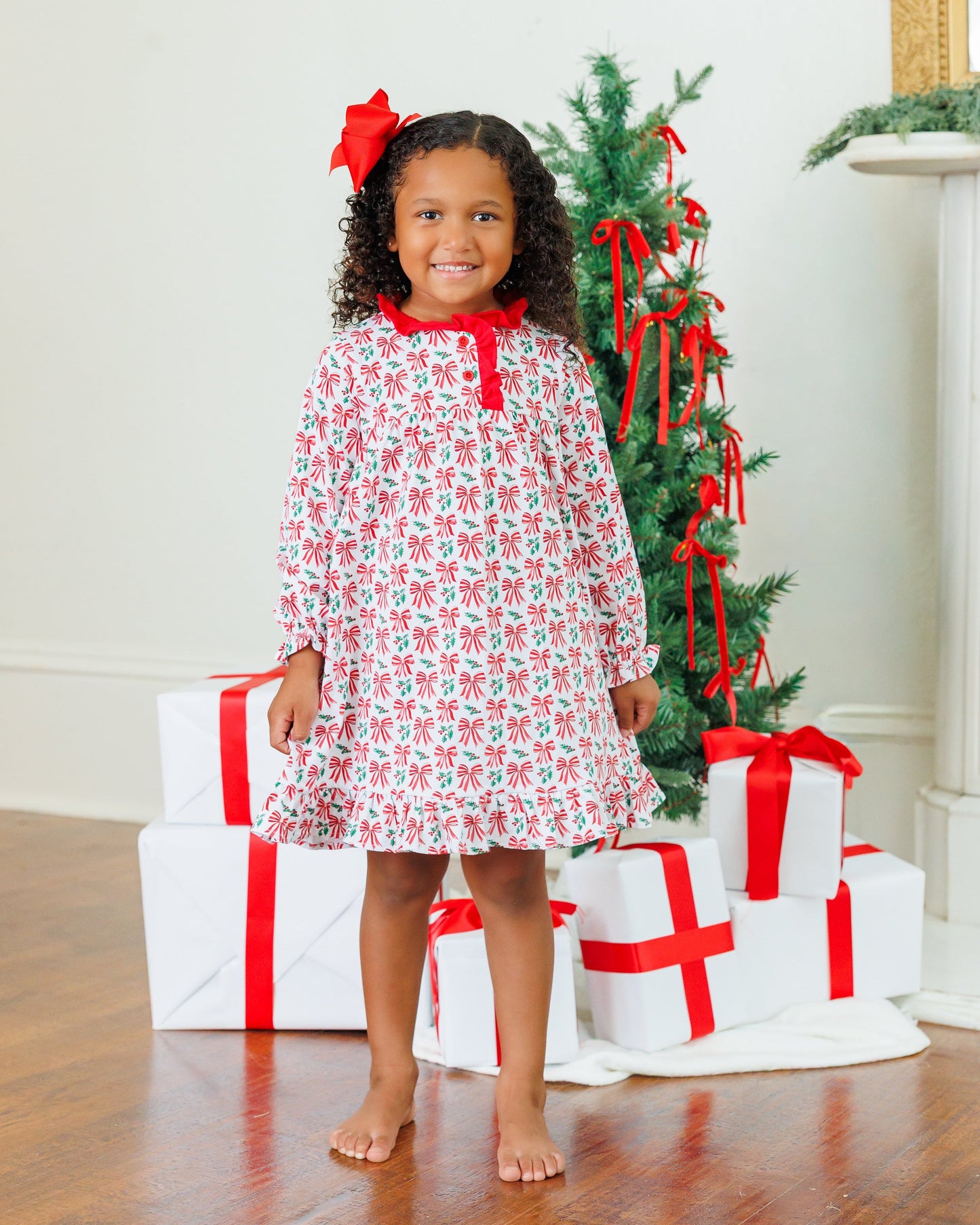 Merry moments Holly LS dress