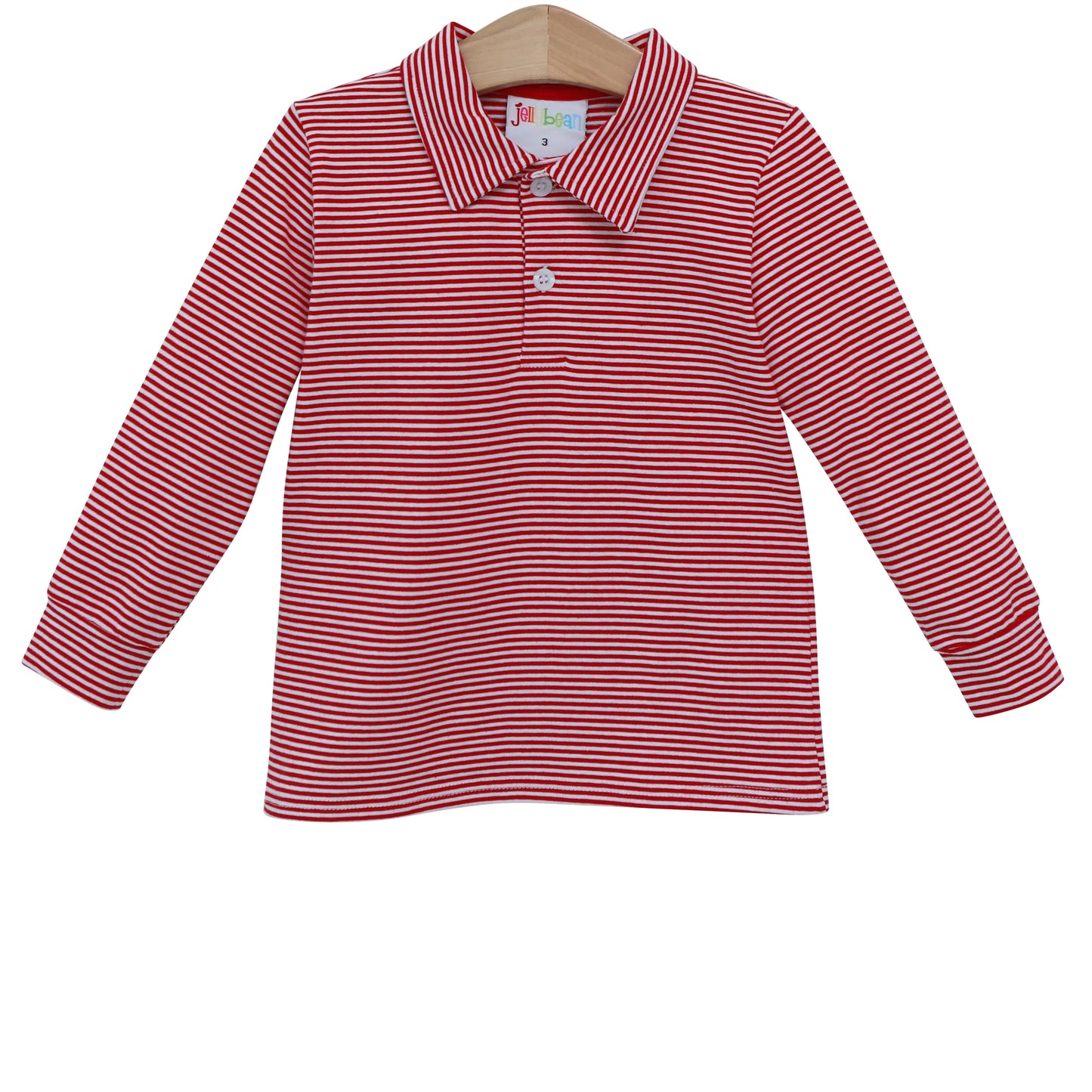 Michael Polo LS- red stripe
