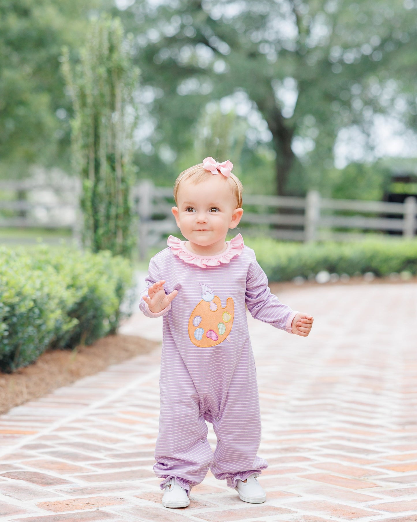 pretty painter ruffle romper