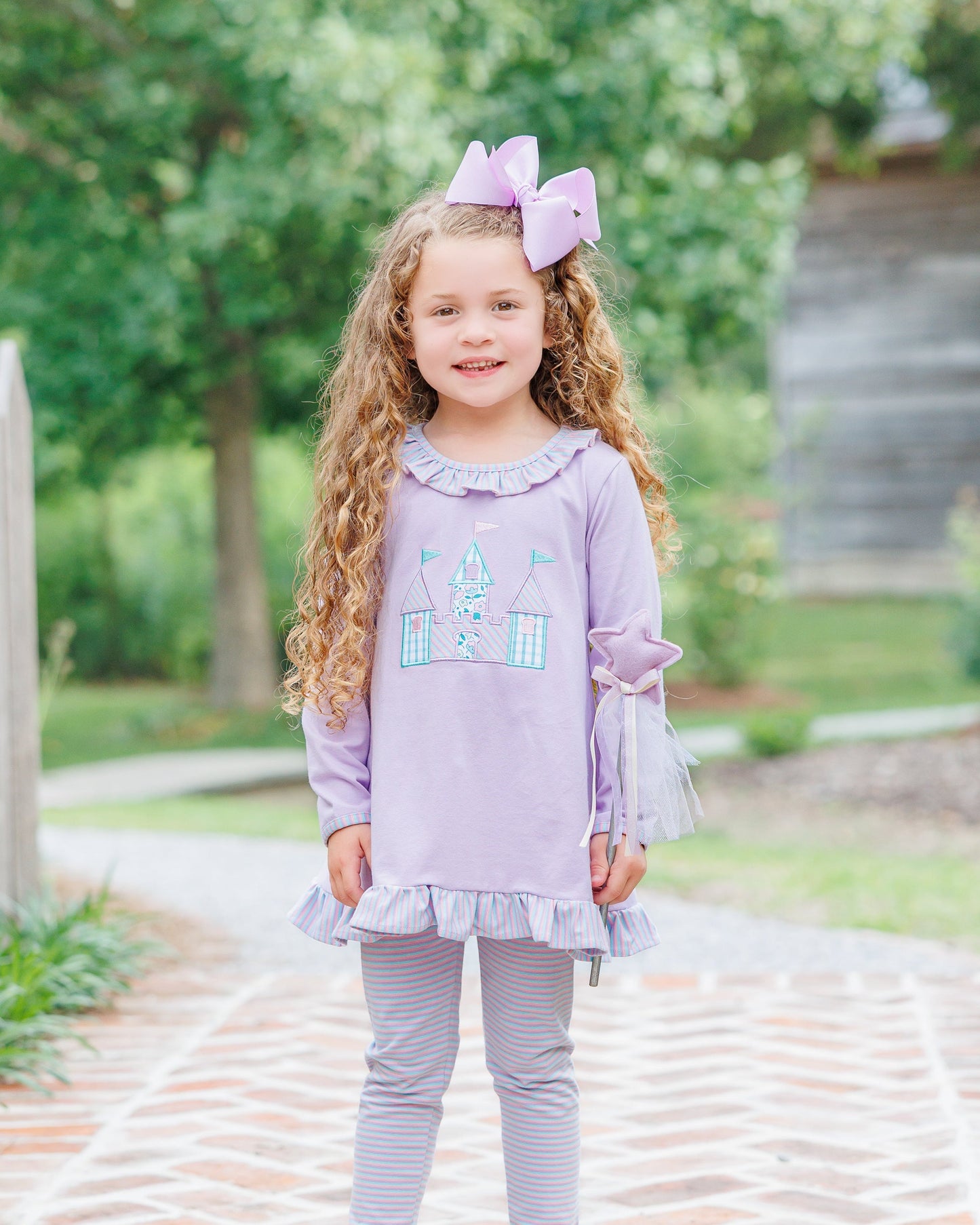 princess palace ruffle pants set
