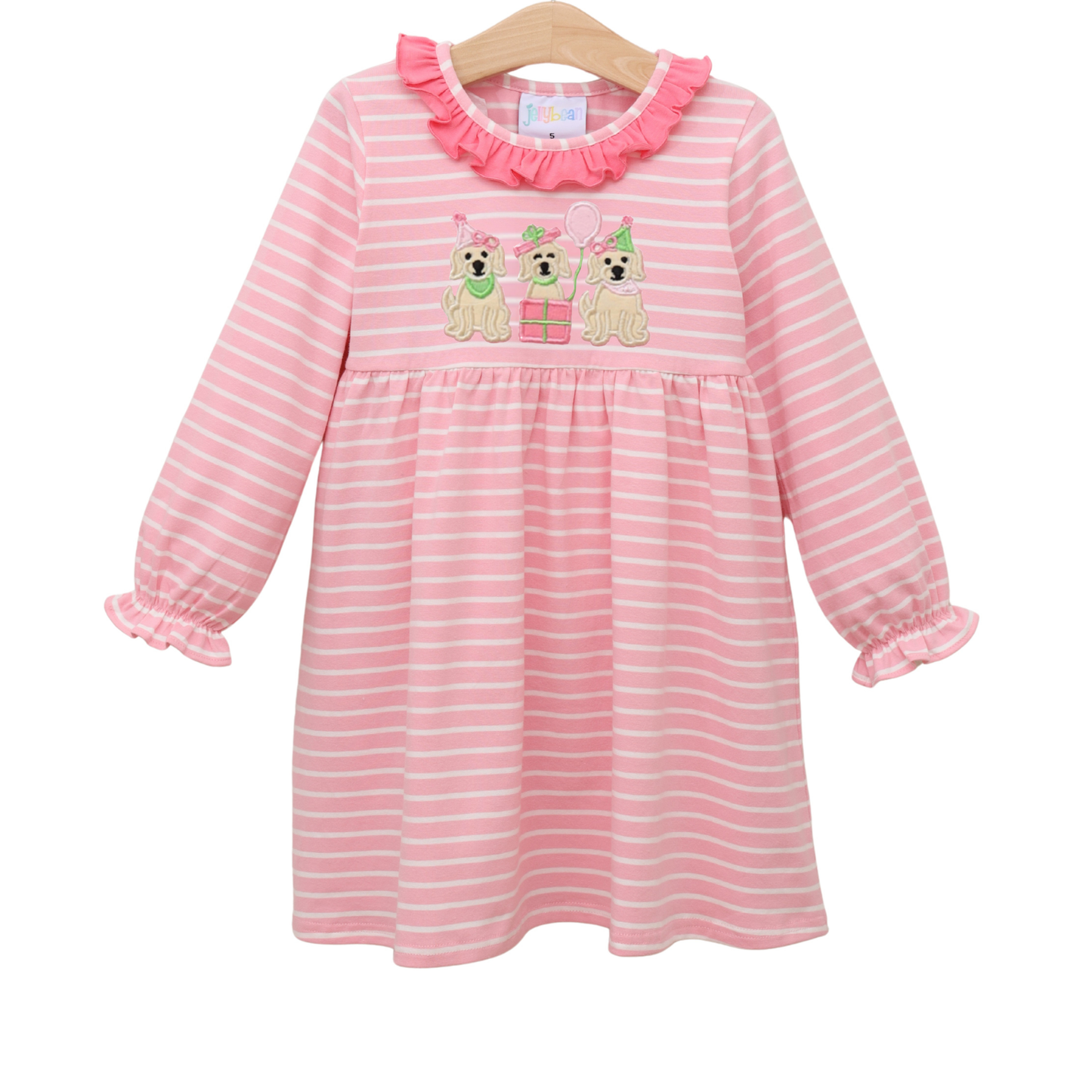 puppy party ruffle dress